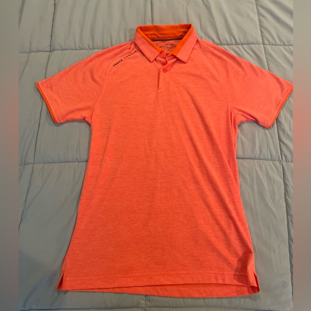 UA Golf Polo Orange Men’s size Small